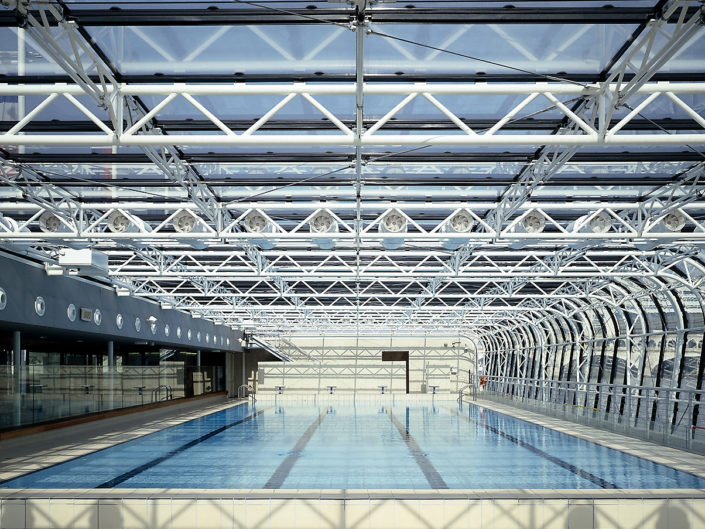 Piscine Joséphine Baker, Paris, Frankreich || Guido Erbring || Architekturfotografie || Architectural Photography || Drohnenfotografie ||