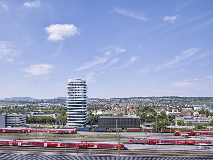 Sky Tower, Bietigheim-Bissingen, Deutschland || Guido Erbring, Architekturfotograf und Drohnenfotograf, Köln